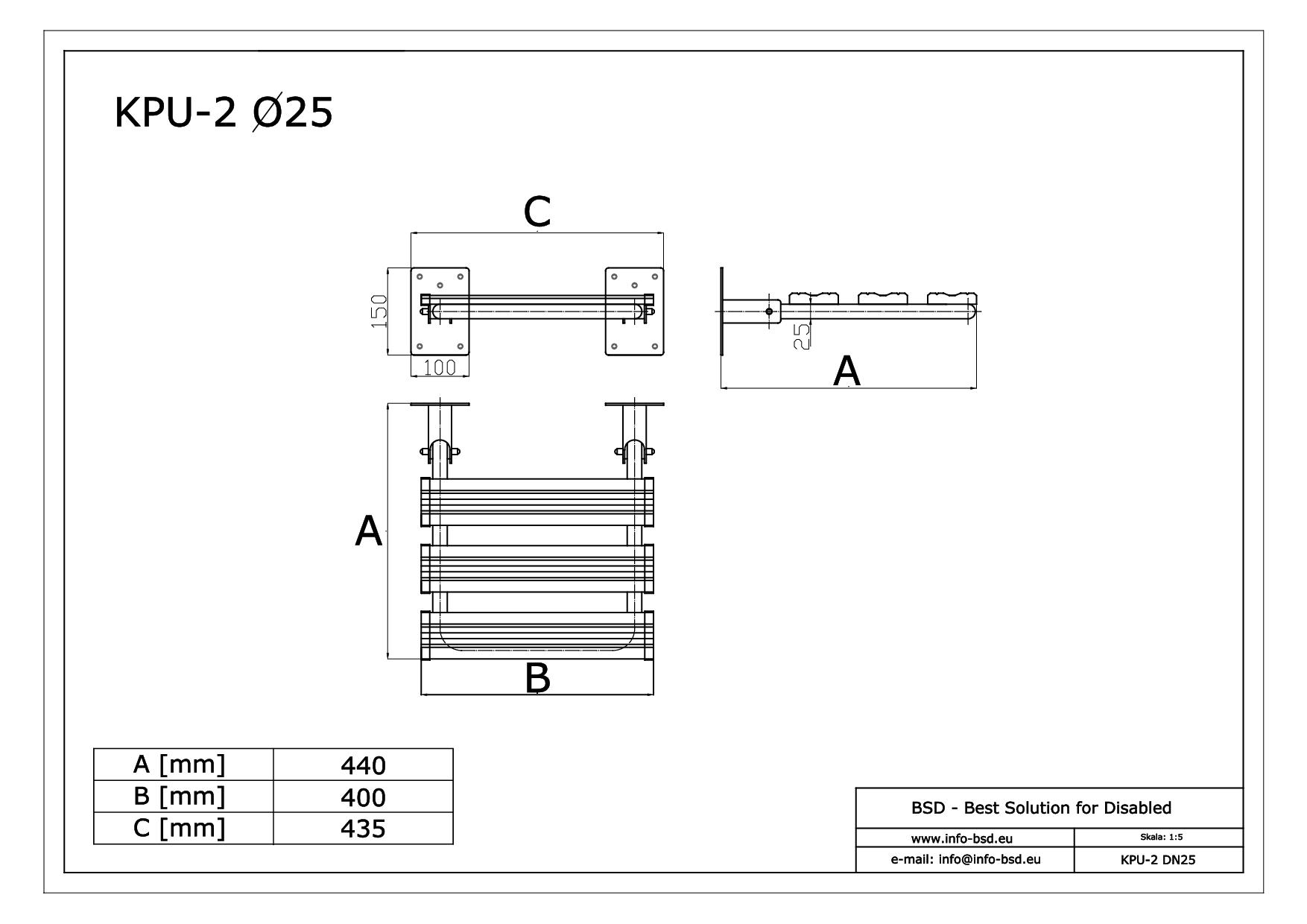 krzesełko prysznicowe dla osób niepełnosprawnych białe KPU-2 BSD 